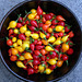 Biquinho red and yellow chillies