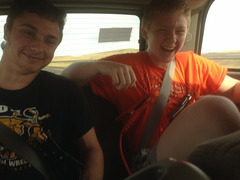 Garrett & Logan in car 2