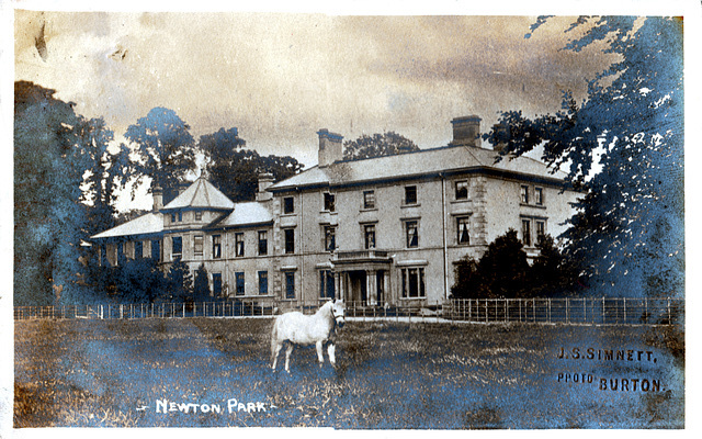Newton Park, Newton Solney Derbyshire (A photo of c1900 before its early twentieth century remodelling)