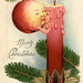 Christmas Candle Kissing Apple