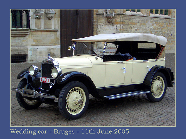 Wedding car Bruges 4 L 046 11 6 2005