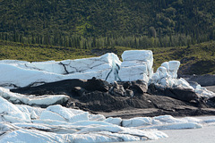 Alaska, The Last Ice Blocks of the Matanuska Glacier Left Board