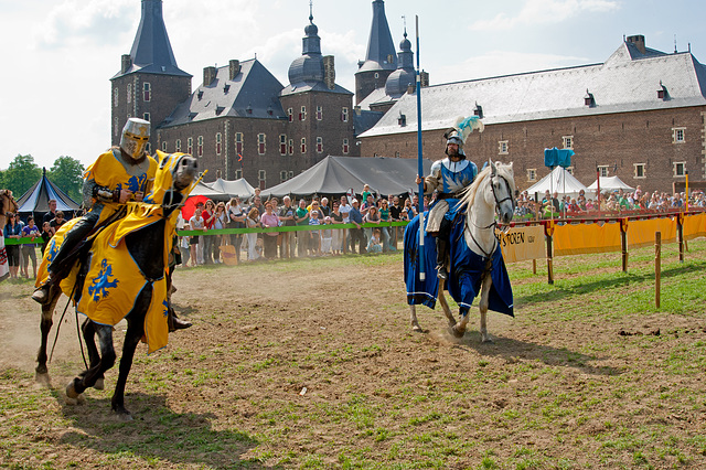Jousting at the castle Hoensbroek_Netherlands