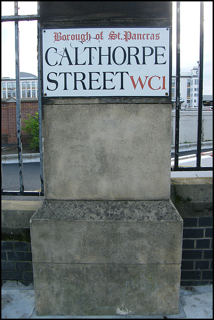 Calthorpe Street sign