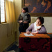 "Femme écrivant une lettre et sa servante" (Vermeer), version familiale