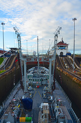 RFA GOLD ROVER in the Panama Canal