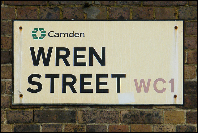 Wren Street sign