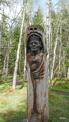 At the Frank Bruce Sculpture Trail, Feshie.