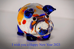 Autsch,Schwein gehabt,a Happy New Year 2023 :))  Ouch,lucky,a Happy New Year 2023 :)) Aïe,chanceux,a Happy New Year 2023 :))