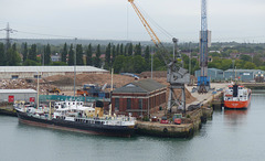 SS Shieldhall and Lady Nova at Southampton - 1 June 2015