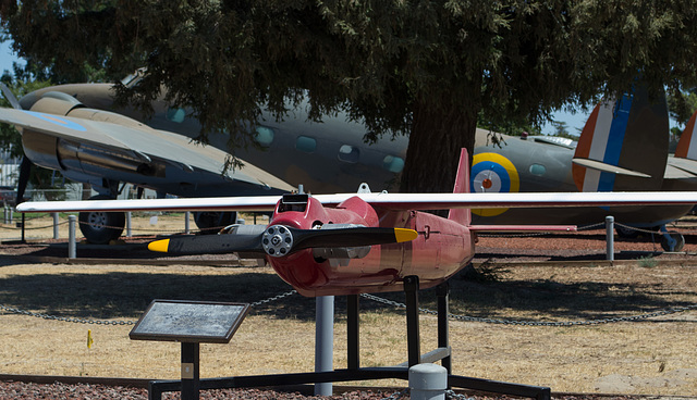 Atwater CA Castle Air Museum KAQ-1 Drone   (#0019)