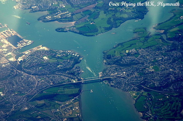 03 Over Plymouth, England, Heading West