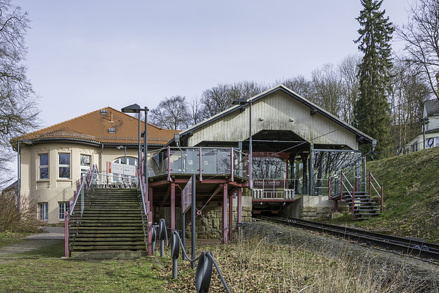 Drahtseilbahn Augustusburg, obere Station