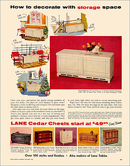 Lane Cedar Chest Ad, 1955