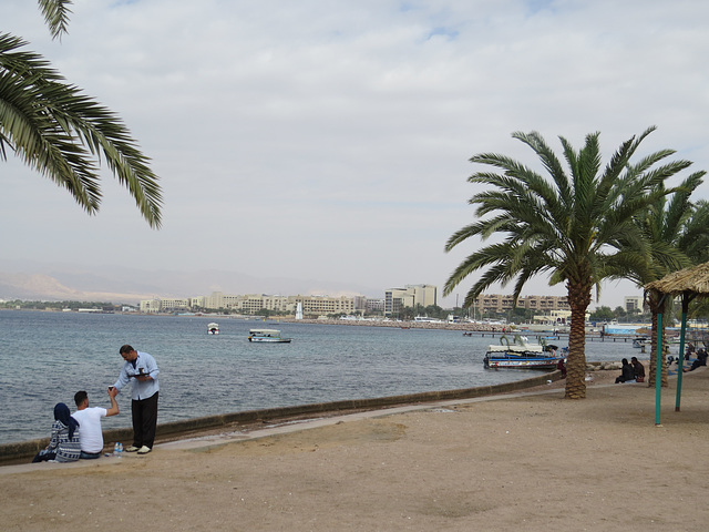 Le front de mer d'Aqaba.