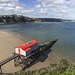 Tenby North Sands with Inshore Rescue Boat station