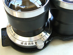 Mamiya Sekor 135mm Lens for TLR - Shutter speed scale