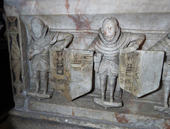 ashbourne church, derbs, c16 alabaster tomb of sir humphrey bradbourne +1581 by roiley