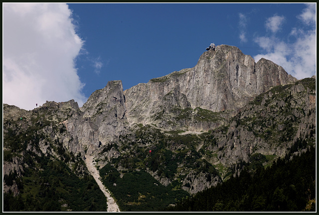 Face sud du Brévent dans le massif des Aiguilles Rouges (Hte Savoie)