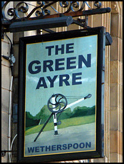 Green Ayre pub sign