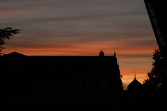 Abendhimmel über dem Darmstädter Schloss