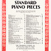 "Standard Piano Pieces," c1930
