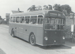 West Yorkshire Road Car SMG4 (LWR 434) in Whixley - Jun 1968