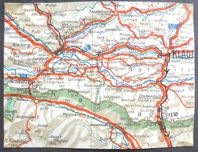 Jugoslawien - Radtour - 4.8. - 17.9.1955 - Loiblpass 1370m - 29%