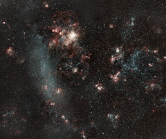 Large Magellanic Cloud and surrounding area.