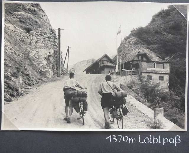 Jugoslawien - Radtour - 4.8. - 17.9.1955 - Loiblpass 1370m