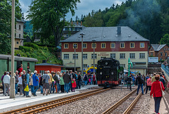 Bahnhofsfest im Bahnhof Kuort Kipsdorf zur Neueröffnung