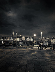 Venezia; Piazza San Marco by night.  -  Venice by night (by mobil)