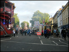 road closed for the fair