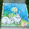Pandemic chalk: Grouchy rabbits