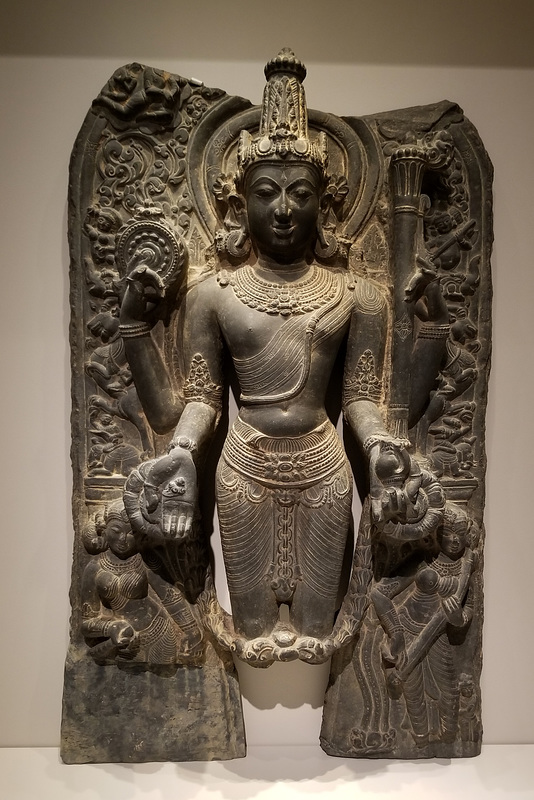 Vishnu with Lakshmi and Sarasvati (Explored)