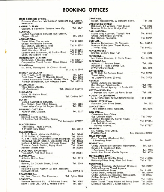 Primrose timetable Summer 1974 Page 7