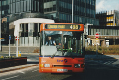 First Manchester 1136 (N636 CDB) in Rochdale – 4 Mar 2000 (433-14A)