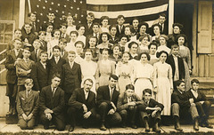 Students with Flag (Reversed)