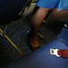 Hôtesse de l'air KLM en talons hauts / KLM flight attendant in high heels