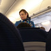 KLM flight attendant in high heels / Hôtesse de l'air KLM en talons hauts