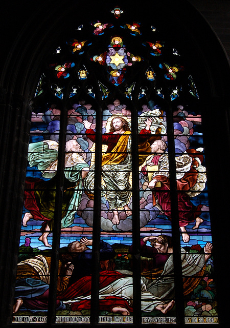 Memorial Window to Edward Walker, Chesterfield Parish Church, Derbyshire