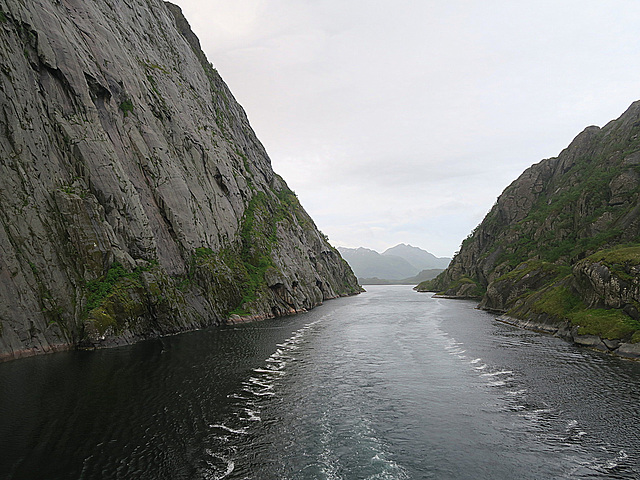 "MS Trollfjord" im  Trollfjord 4