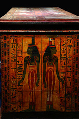 Cercueil externe de Sennedjem , artiste d'exception qui a travaillé sur les tombeaux de Ramsès et de son père , Séthi .