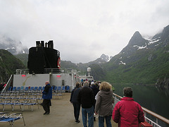 "MS Trollfjord" im Trollfjord 5