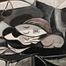 Detail of Woman Asleep at a Table by Picasso in the Metropolitan Museum of Art, January 2019