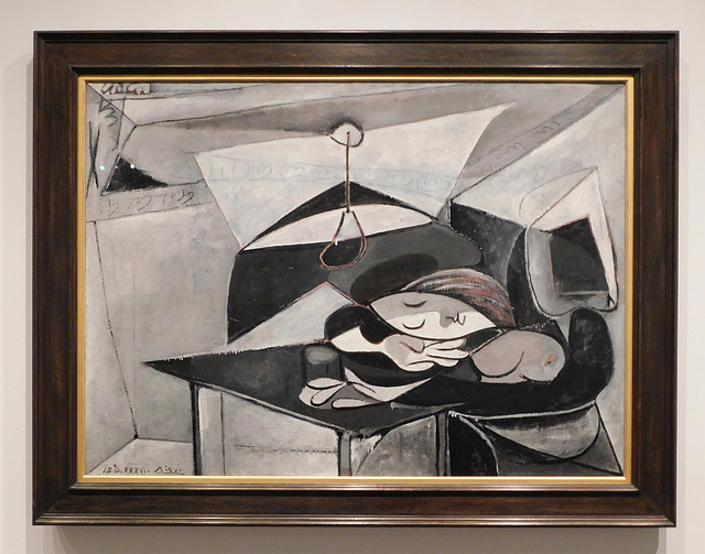 Woman Asleep at a Table by Picasso in the Metropolitan Museum of Art, January 2019