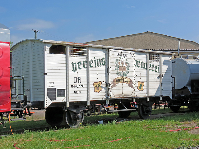 Restaurierter Biertransportwagen der Apoldaer Vereinsbrauerei