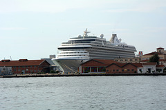 Greece, Thessaloniki, Cruise Liner in the Port