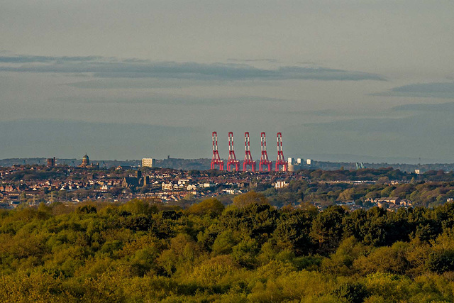Thurstaston Common looking towards Liverpool