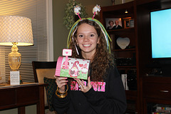The silly headband and her mailbox with a special gift!!